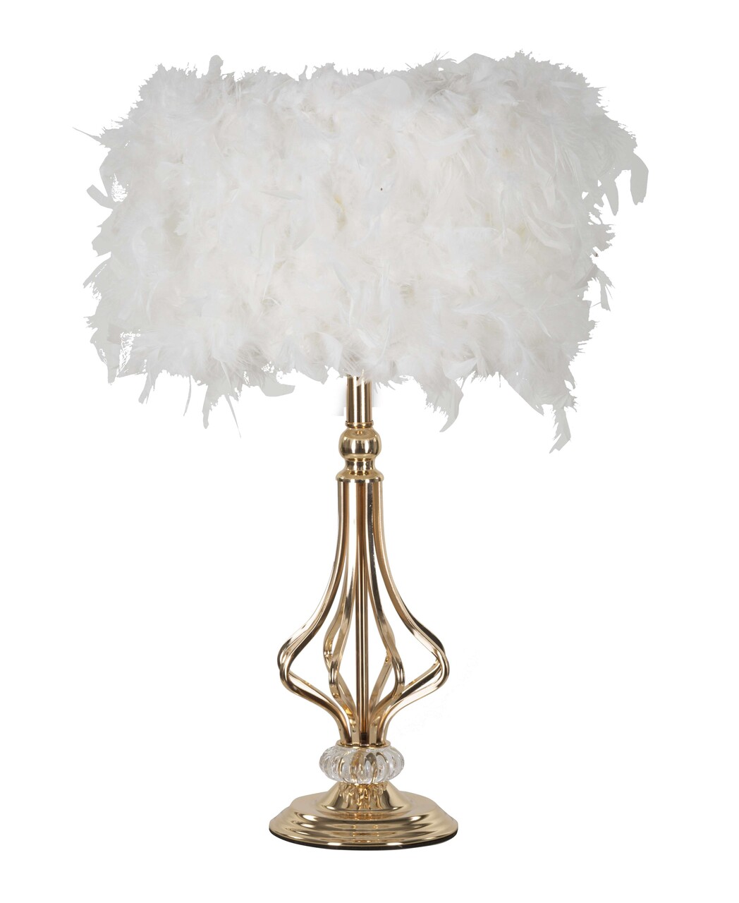 Lampa de masa Tarty, Mauro Ferretti, 1 x E27, 40W, 25x54 cm, fier, auriu/alb - imagine 7